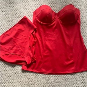 Spanx two piece bathing suit.